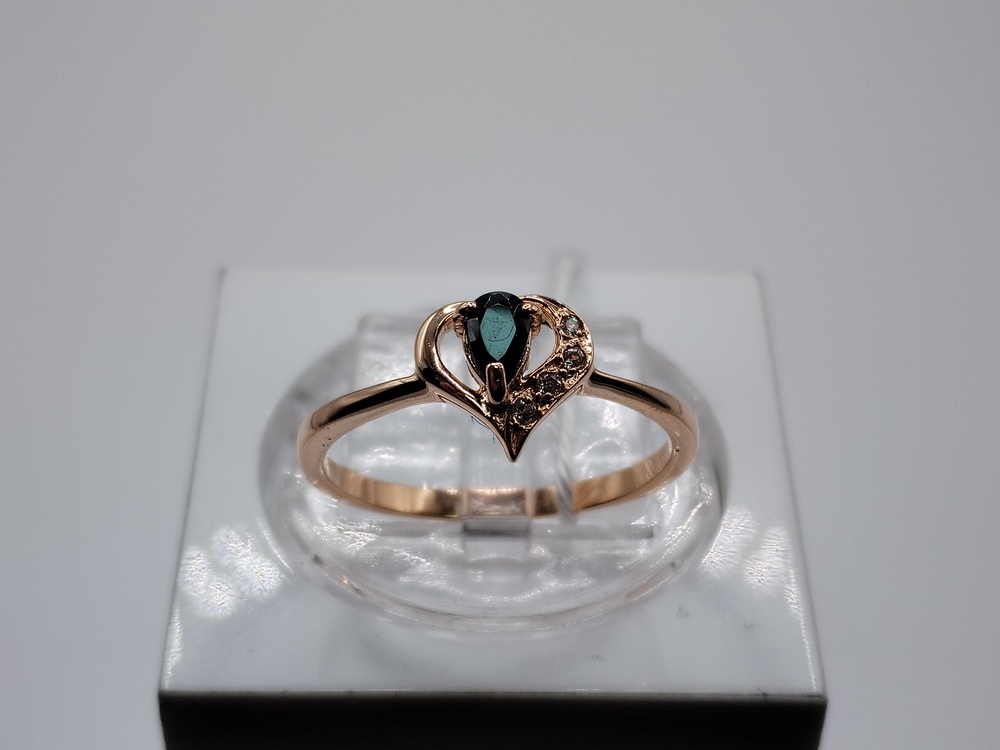 КОЛЬЦО С КАМНЯМИ (Au 585)