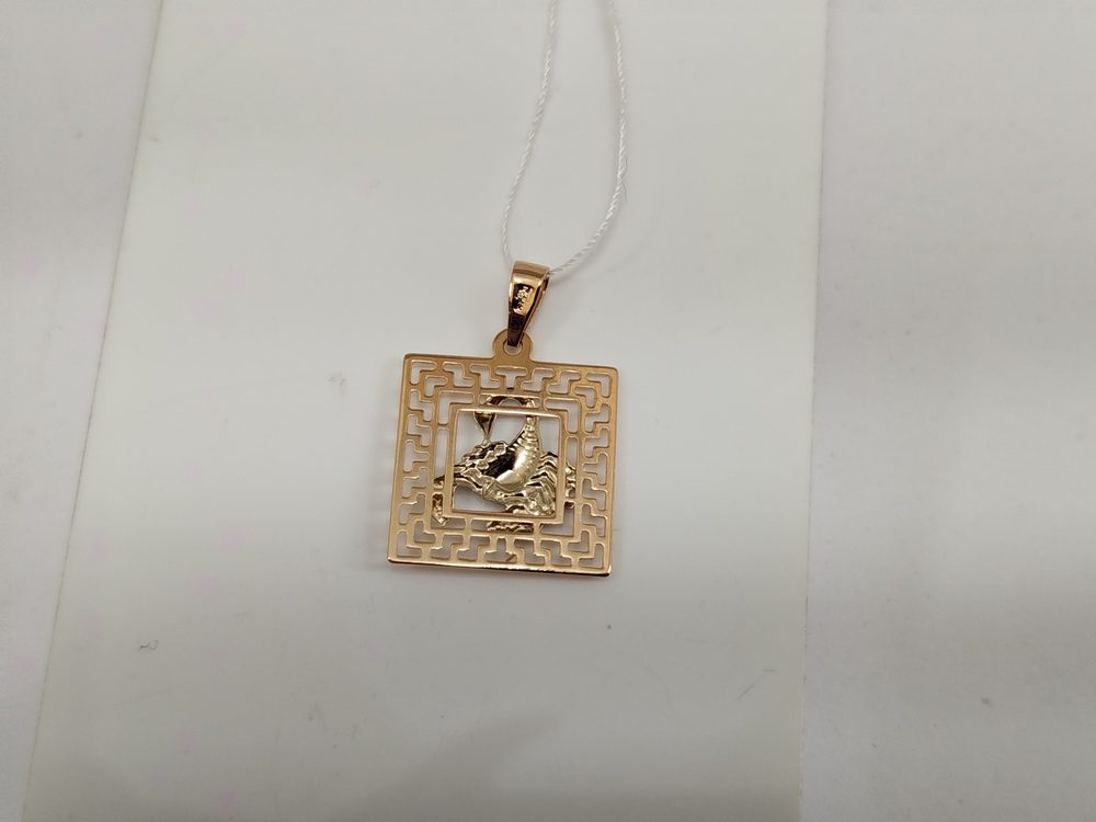 ПОДВЕСКА ЗНАК ЗОДИАКА СКОРПИОН Au 585
