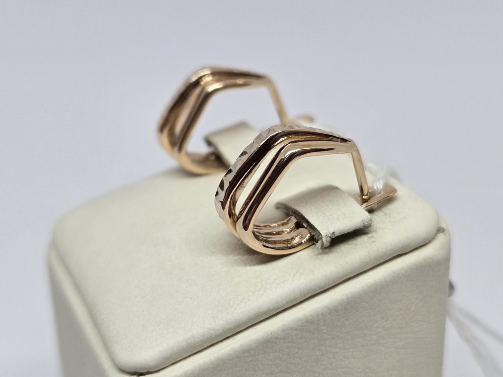 СЕРЬГИ БЕЗ КАМНЯ (Au 585)