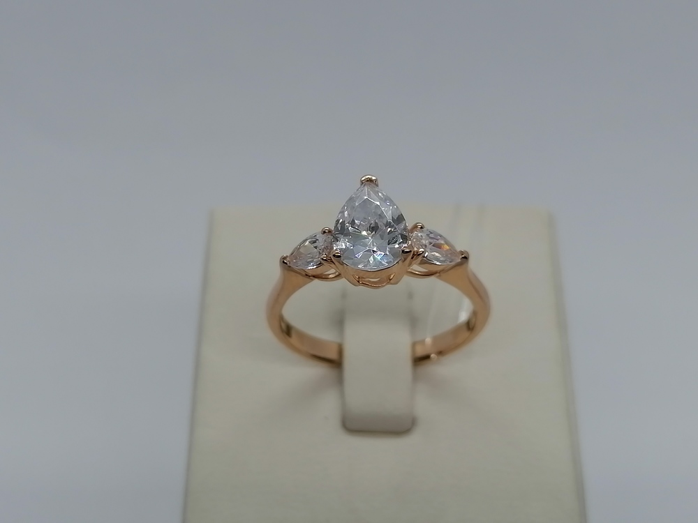 КОЛЬЦО С КАМНЯМИ (Au 585)