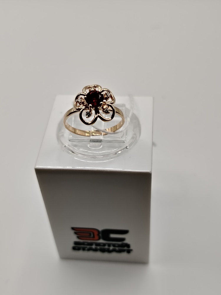 КОЛКМИ585 КОЛЬЦО С КАМНЯМИ (Au 585)