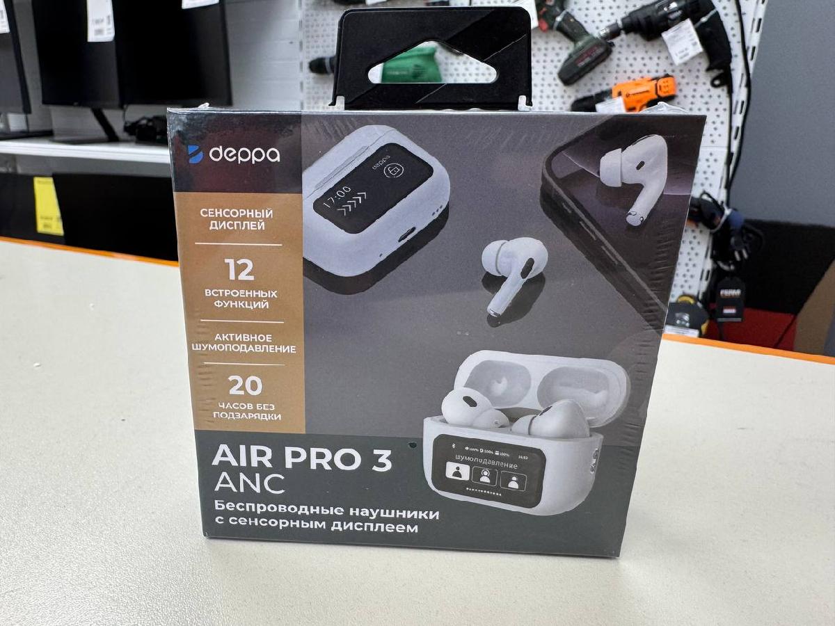 Наушники беспроводные Deppa 44213 Air Pro 3 ANC