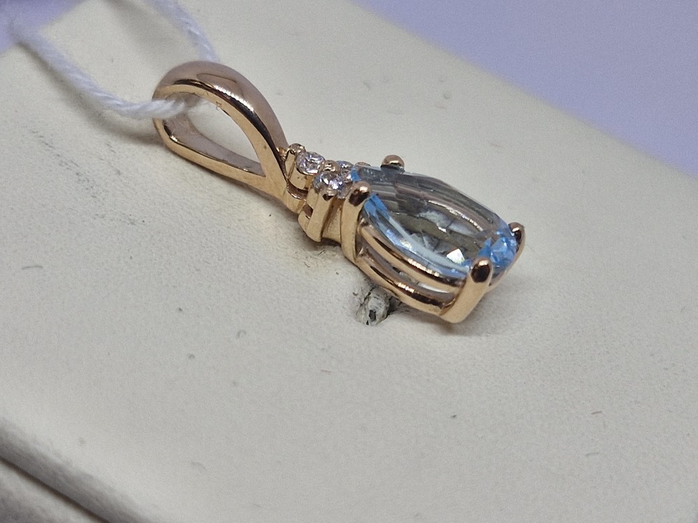 ПОДКМИ585 ПОДВЕСКА С КАМНЯМИ (Au 585)