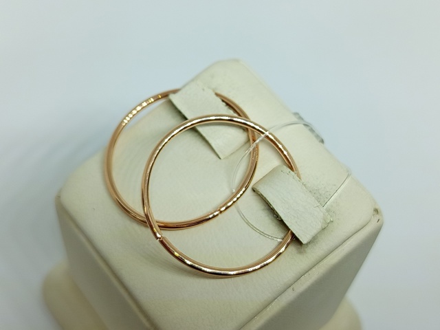 СЕРЬГИ КОНГО без камня (Au 585)