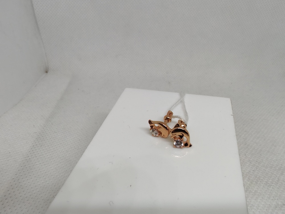 СПУС585 СЕРЬГИ ПУСЕТЫ (Au 585)