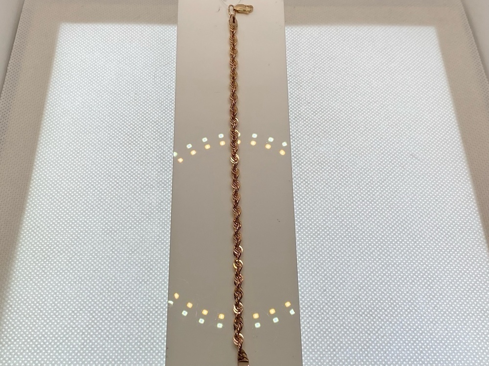 БРАСЛЕТ ПУСТОТЕЛЫЙ Веревка (Au 585)