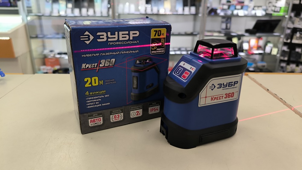 Нивелир Зубр Крест 360