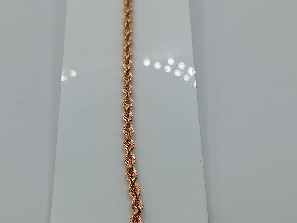 БРАСЛЕТ ПУСТОТЕЛЫЙ Веревка (Au 585)