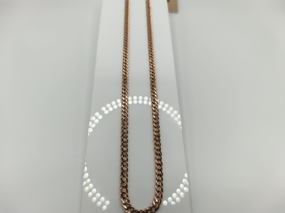 ЦЕПЬ ПУСТОТЕЛАЯ Ромб двойной (Au 585)