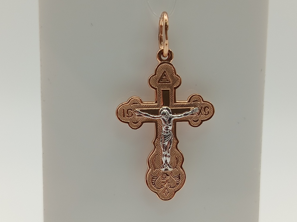 ПОДВЕСКА КРЕСТ без камня (Au 585)