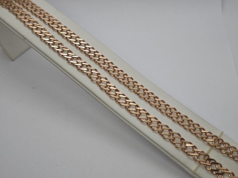 ЦЕПЬ ПОЛНОВЕСНАЯ Ромб двойной (Au 585)