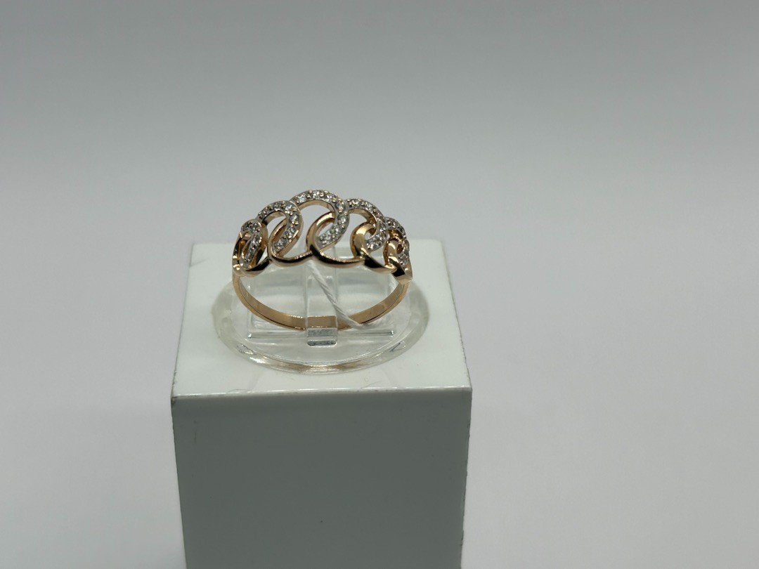 КОЛКМИ585 КОЛЬЦО С КАМНЯМИ (Au 585)