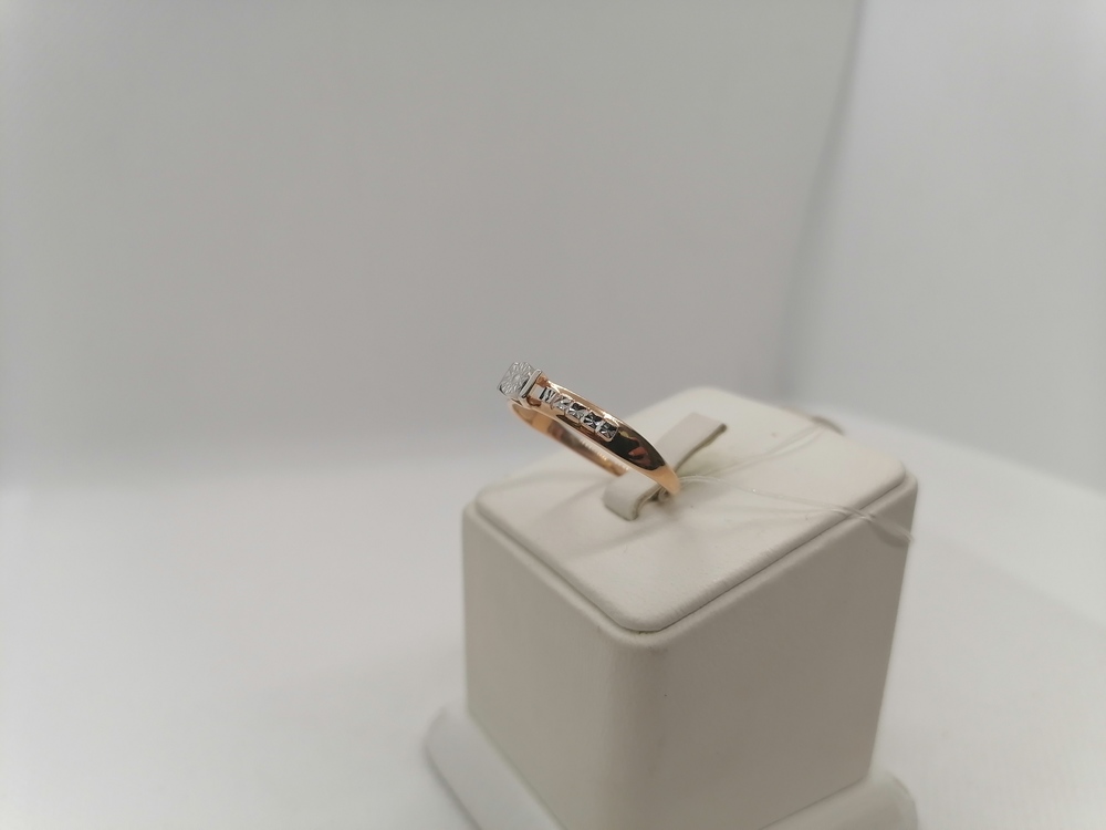 51-110-01032-1 КОЛЬЦО С АЛМАЗНОЙ ГРАНЬЮ (Au 585)