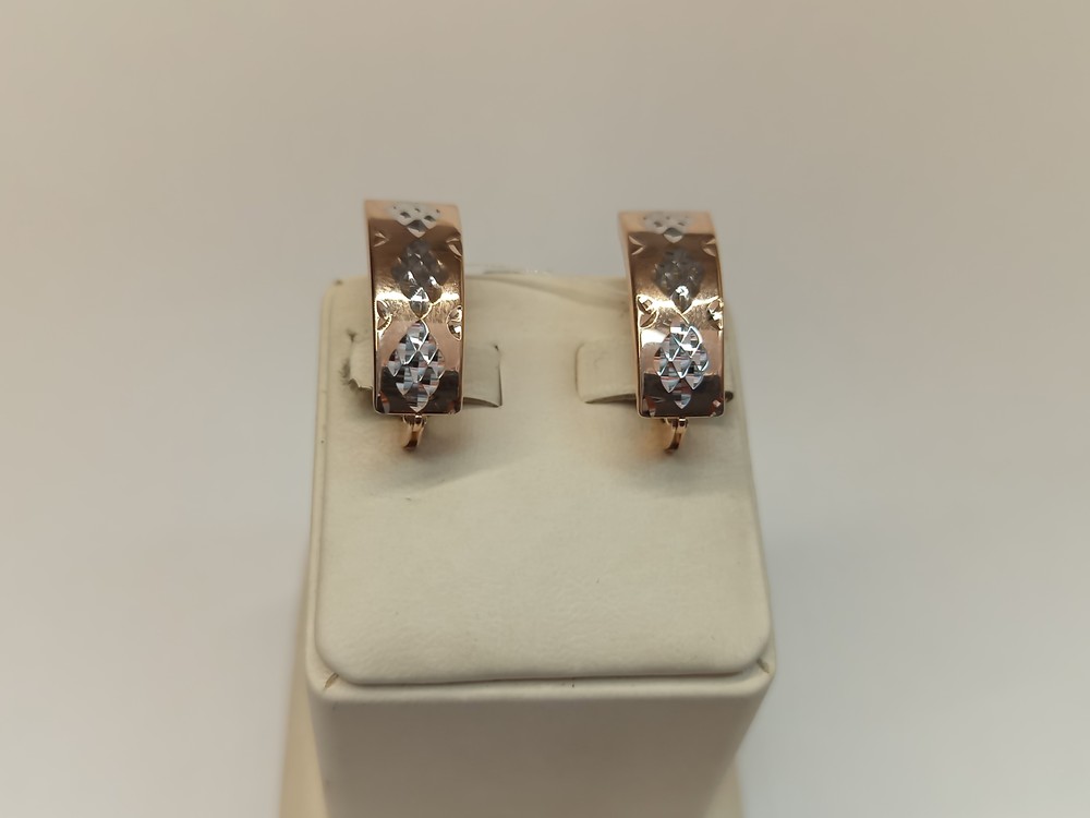 СЕРЬГИ БЕЗ КАМНЯ (Au 585)