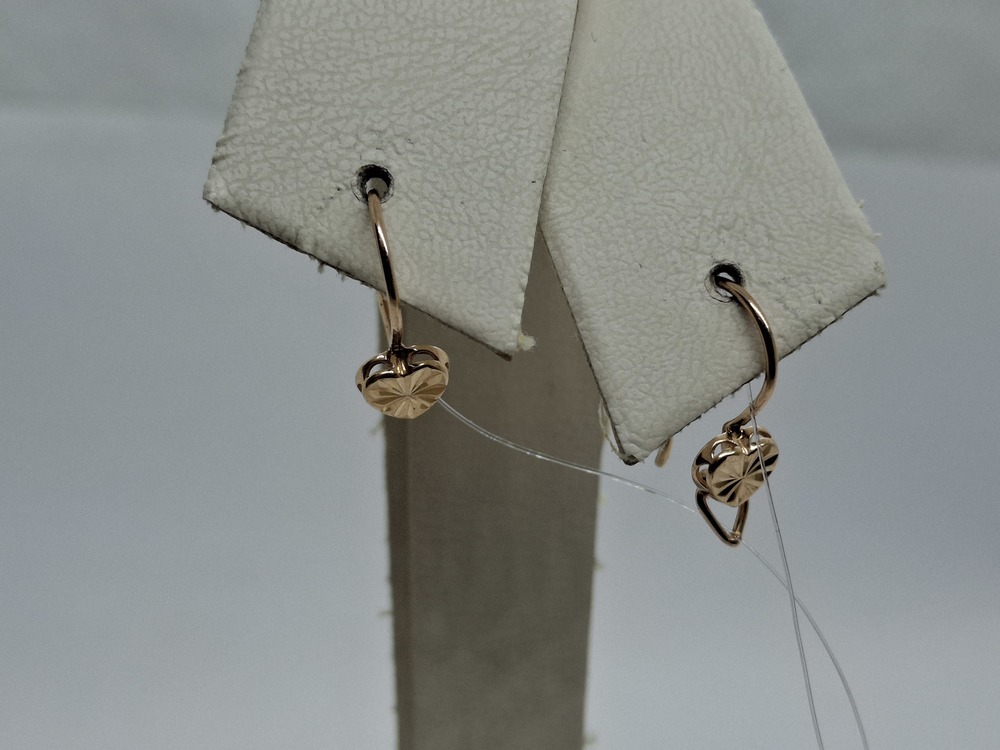 СЕРЬГИ ПЕТЕЛЬКА без камня (Au 585)