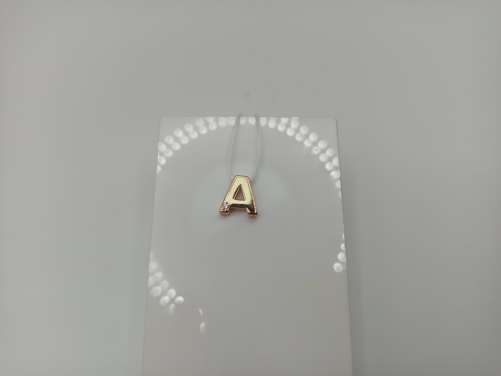ПОДВЕСКА БУКВА А Au 585