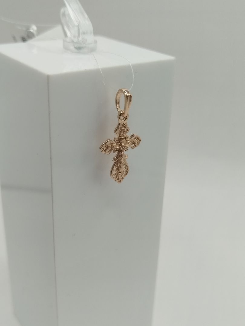 ПОДВЕСКА КРЕСТ без камня (Au 585)