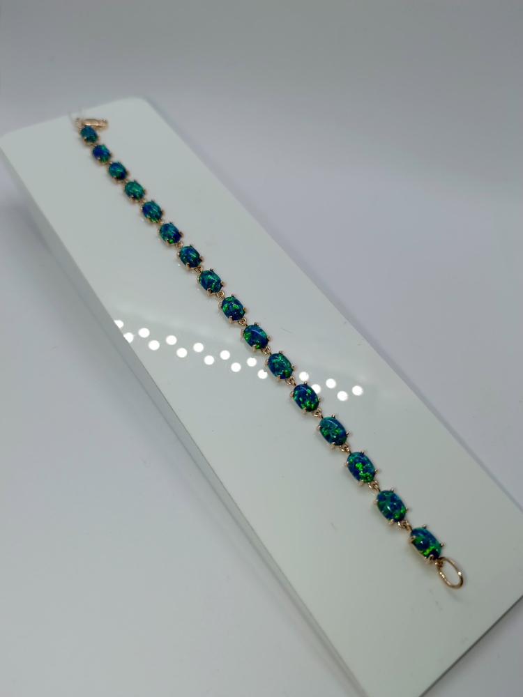 Б585 БРАСЛЕТ С КАМНЯМИ (Au 585)