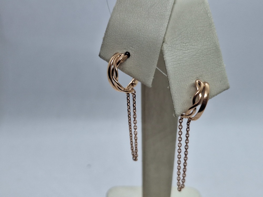 СЕРЬГИ БЕЗ КАМНЯ (Au 585)