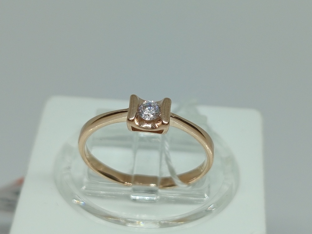 КОЛКМ585 КОЛЬЦО С КАМНЕМ (Au 585)