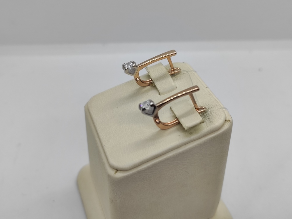 СЕРЬГИ С КАМНЕМ (Au 375)