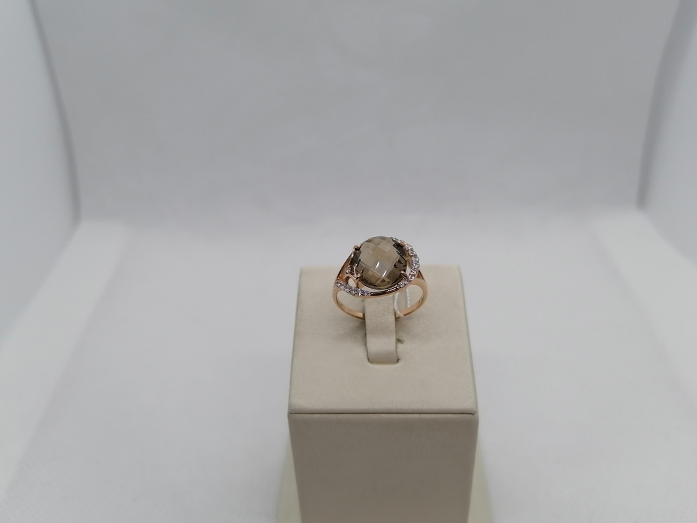 КОЛЬЦО С КАМНЯМИ (Au 585)