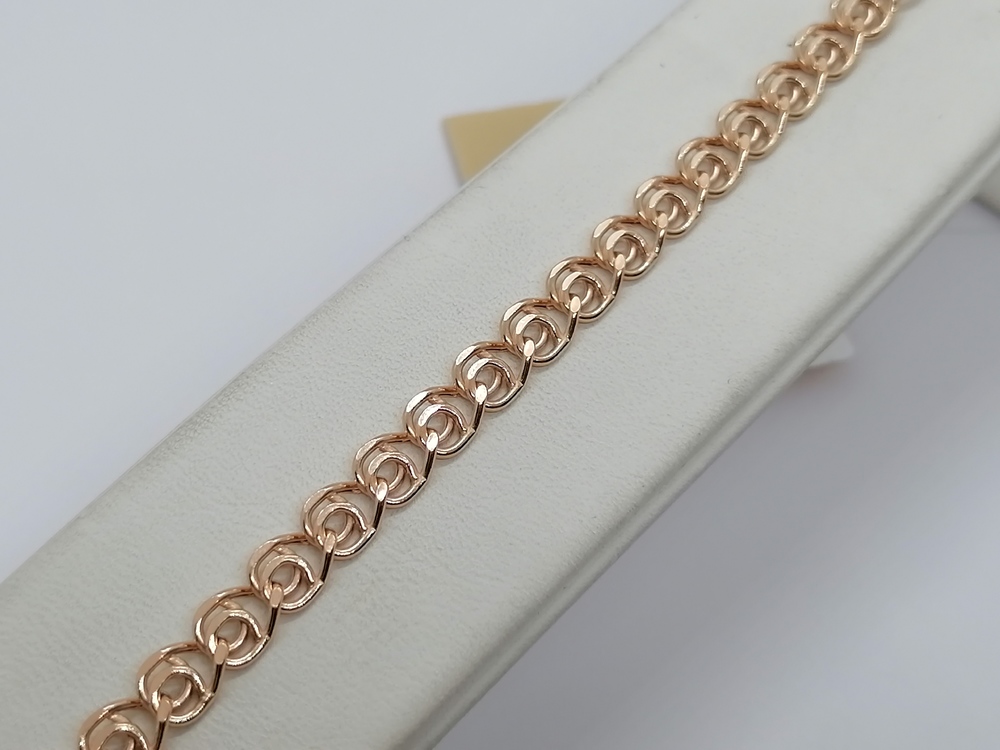 7080270П-17 БРАСЛЕТ ПУСТОТЕЛЫЙ Лав (Au 585)