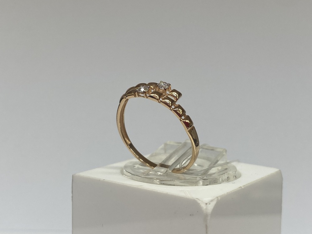 КОЛЬЦО С КАМНЯМИ (Au 585)