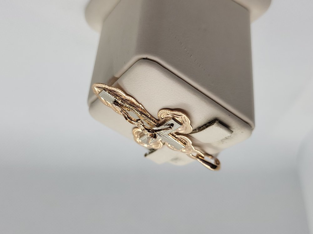 ПОДВЕСКА КРЕСТ БЕЗ КАМНЯ (Au 585)