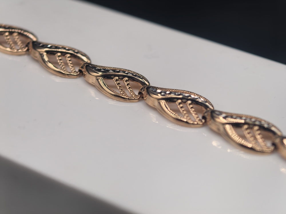 БРАСЛЕТ ПОЛНОВЕСНЫЙ Фантазия Au 585