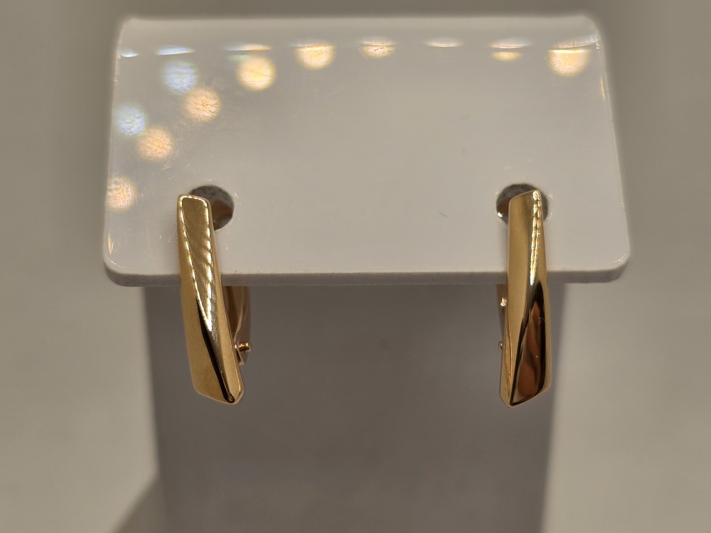 СЕРЬГИ БЕЗ КАМНЯ (Au 585)