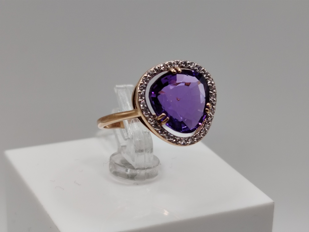 КОЛКМИ585 КОЛЬЦО С КАМНЯМИ (Au 585)