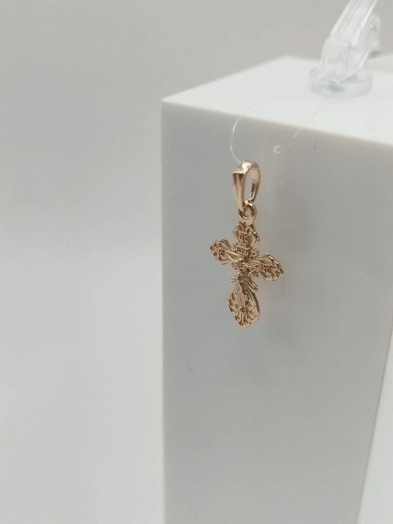 ПОДВЕСКА КРЕСТ без камня (Au 585)