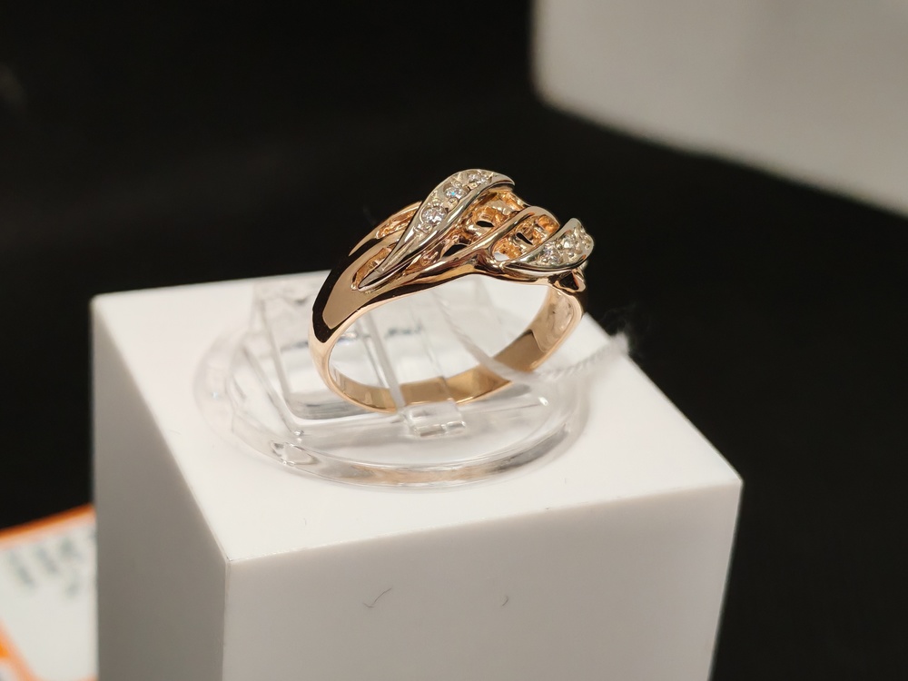 КОЛКМИ585 КОЛЬЦО С КАМНЯМИ (Au 585)