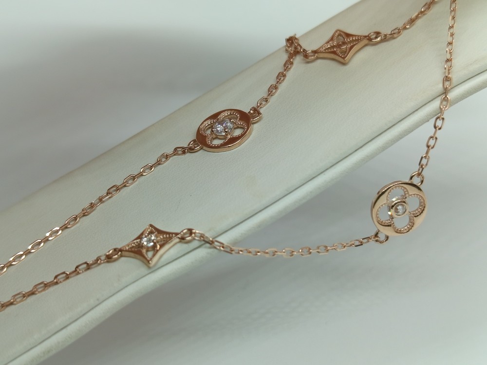 БРАСЛЕТ С КАМНЯМИ (Au 585)