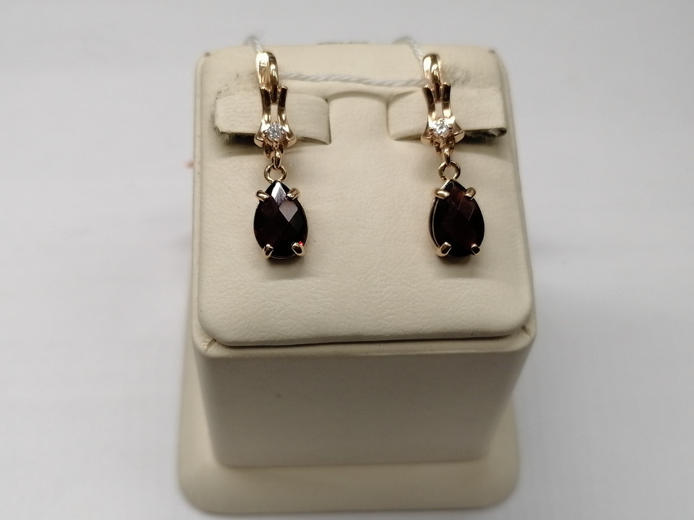 СЕРЬГИ С КАМНЯМИ (Au 585)