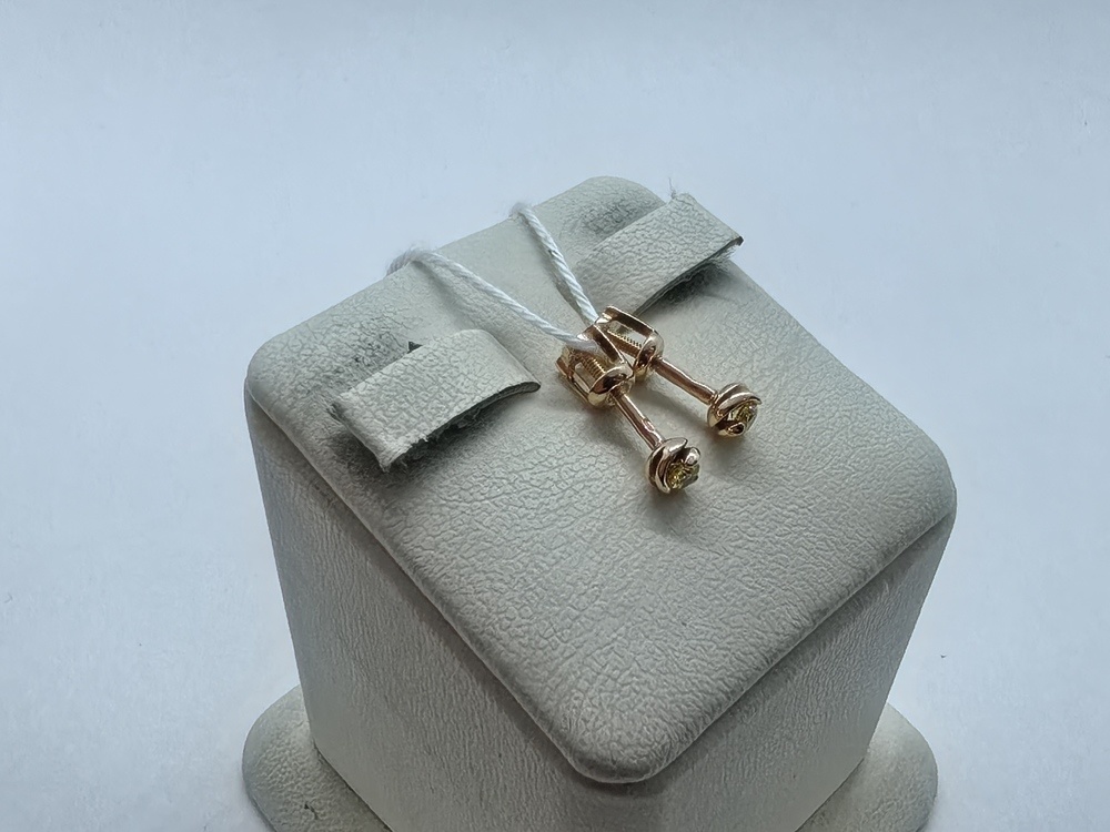 СПУС585 СЕРЬГИ ПУСЕТЫ (Au 585)