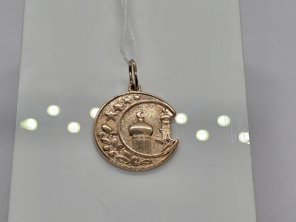 ПОДПБК585 ПОДВЕСКА ПОЛУМЕСЯЦ БЕЗ КАМНЯ (Au 585)