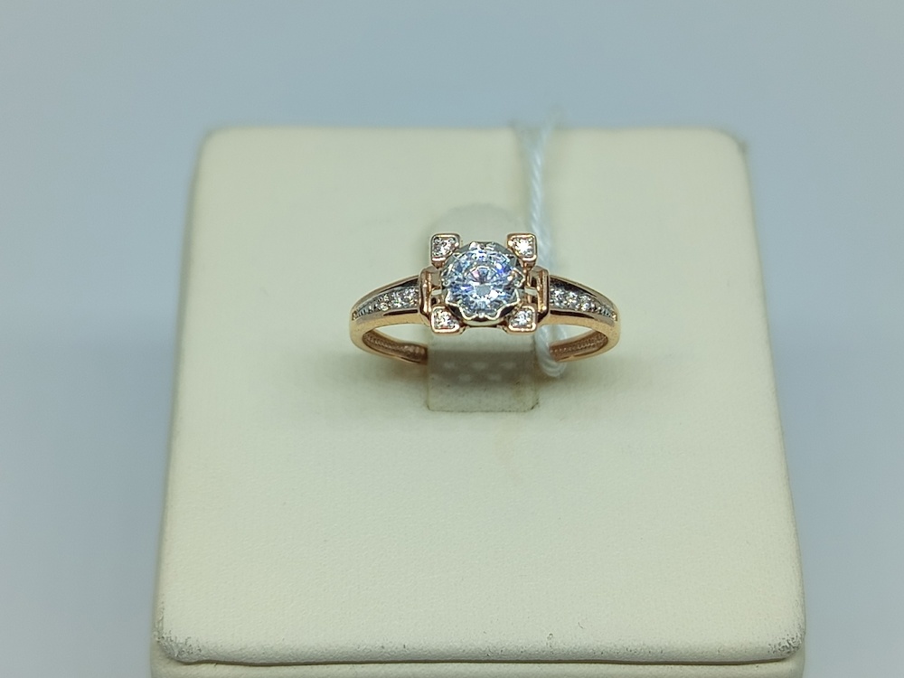 КОЛКМИ585 КОЛЬЦО С КАМНЯМИ (Au 585)