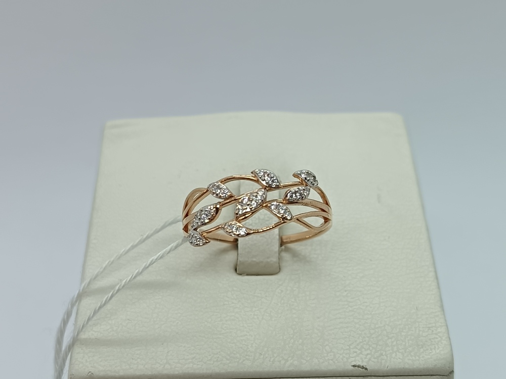 КОЛКМИ585 КОЛЬЦО С КАМНЯМИ (Au 585)