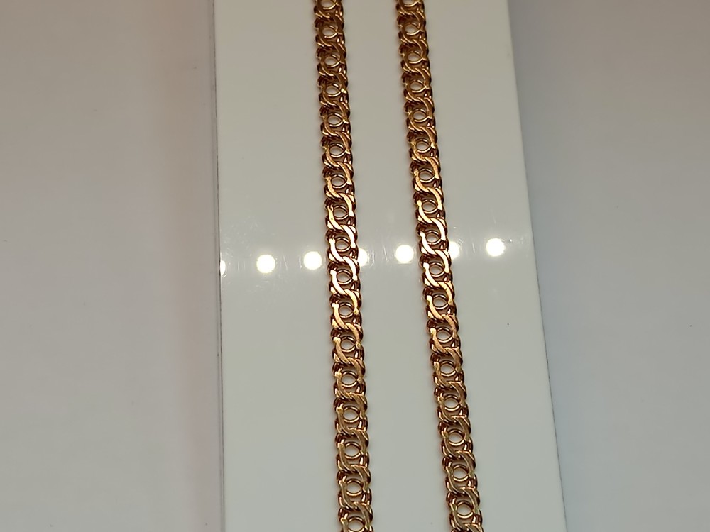 ЦЛБА585 ЦЕПЬ ПОЛНОВЕСНАЯ Бисмарк арабский (Au 585)