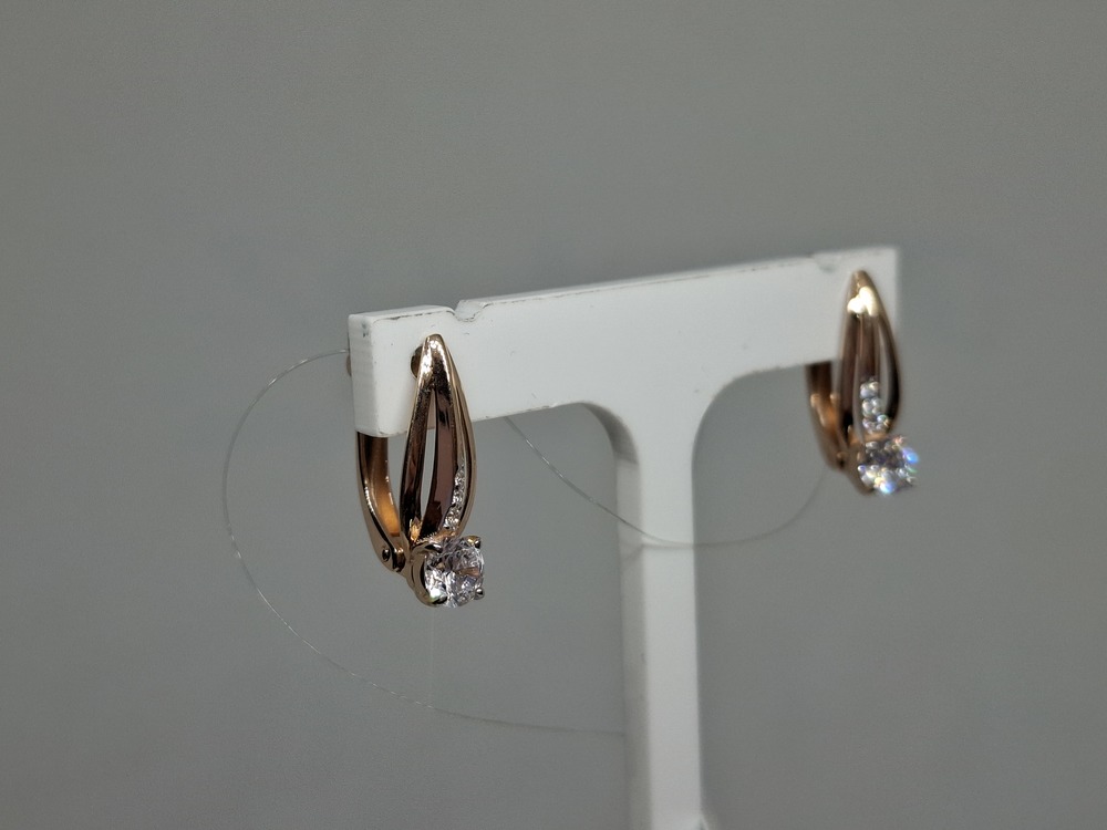 СЕРЬГИ С КАМНЯМИ (Au 585)