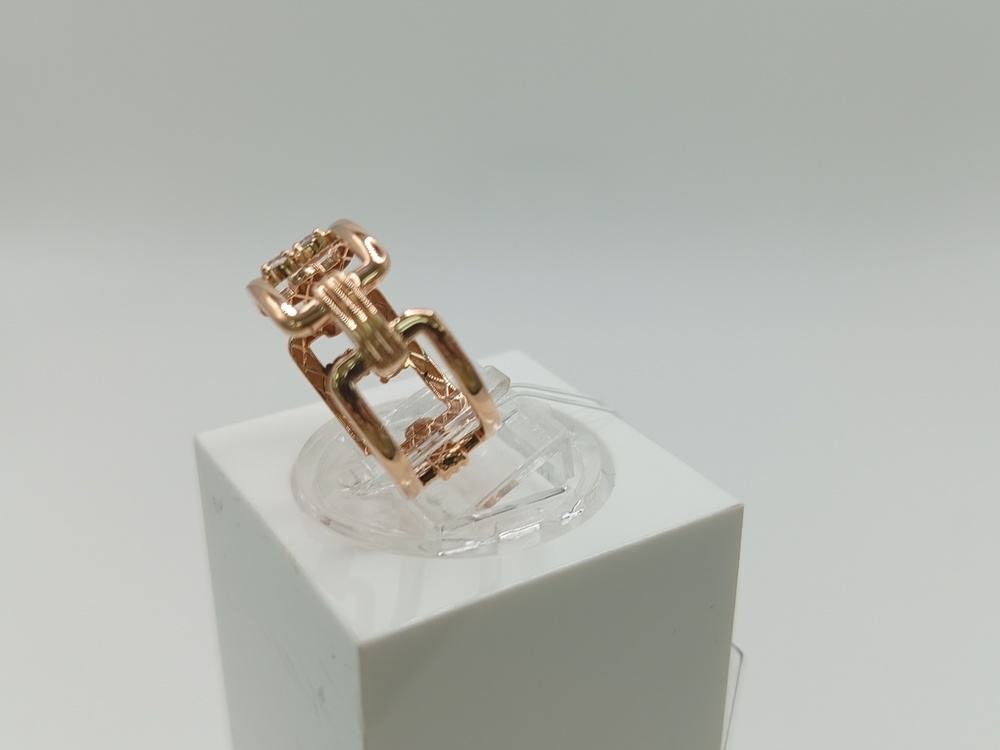 КОЛЬЦО С КАМНЯМИ (Au 585)