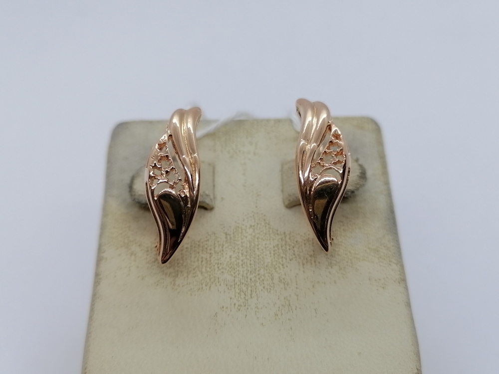 СЕРЬГИ БЕЗ КАМНЯ (Au 585)