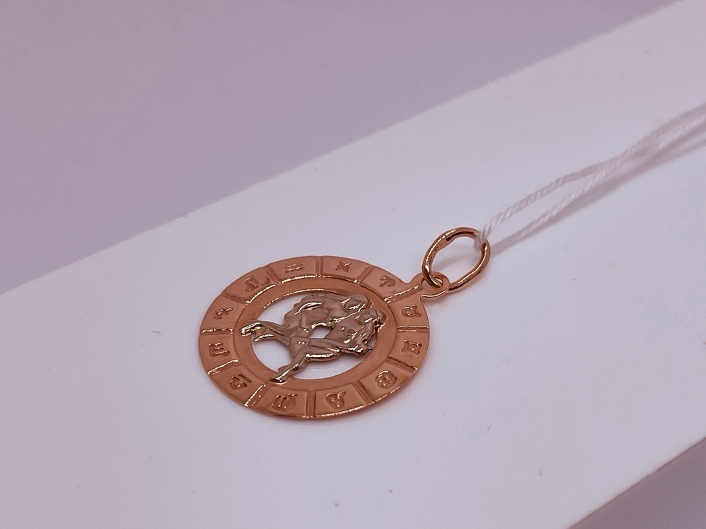 ПОДВЕСКА ЗНАК ЗОДИАКА БЛИЗНЕЦЫ Au 585