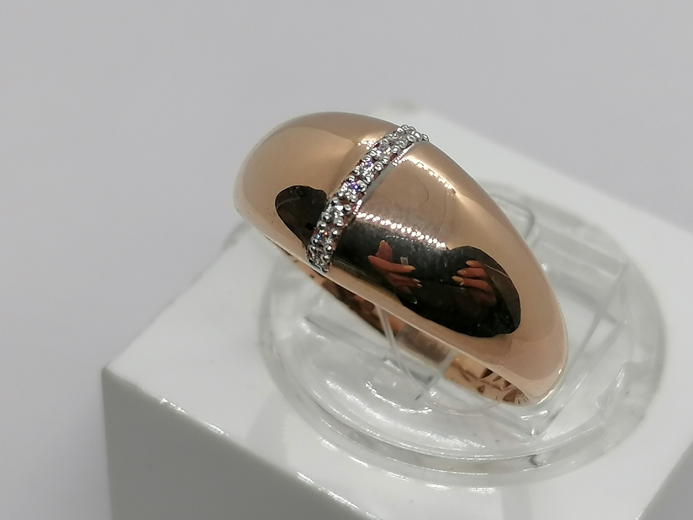 КОЛЬЦО С КАМНЯМИ (Au 585)