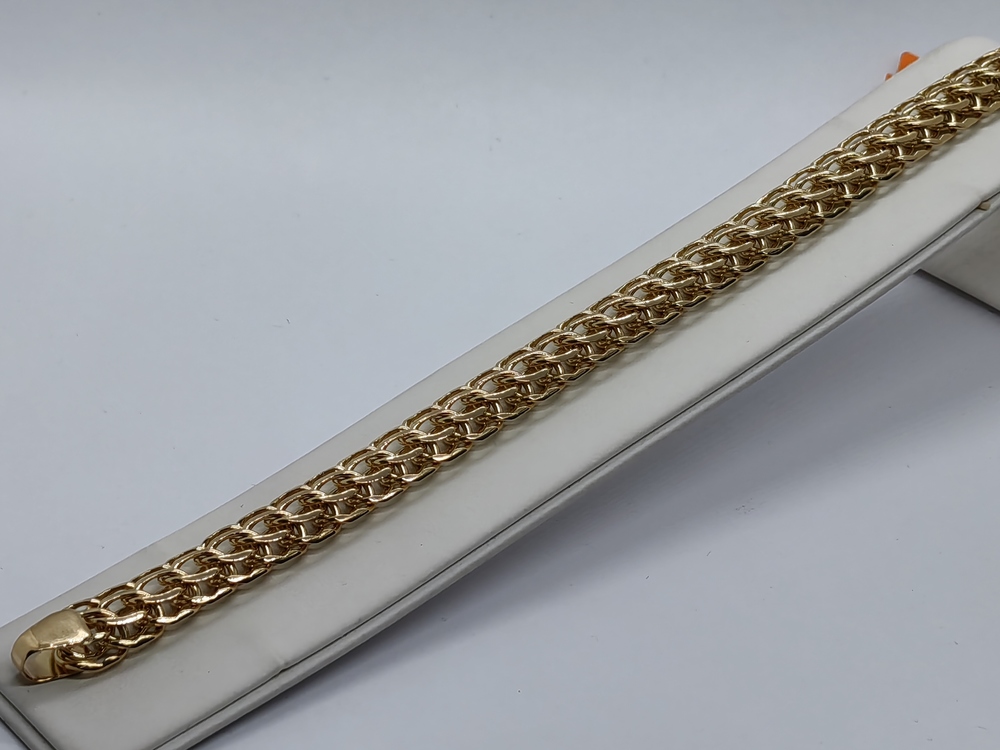 БЛ750 БРАСЛЕТ ПОЛНОВЕСНЫЙ Итальянка (Au 750)