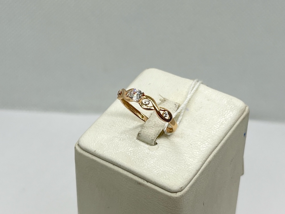 КОЛЬЦО С КАМНЯМИ (Au 585)