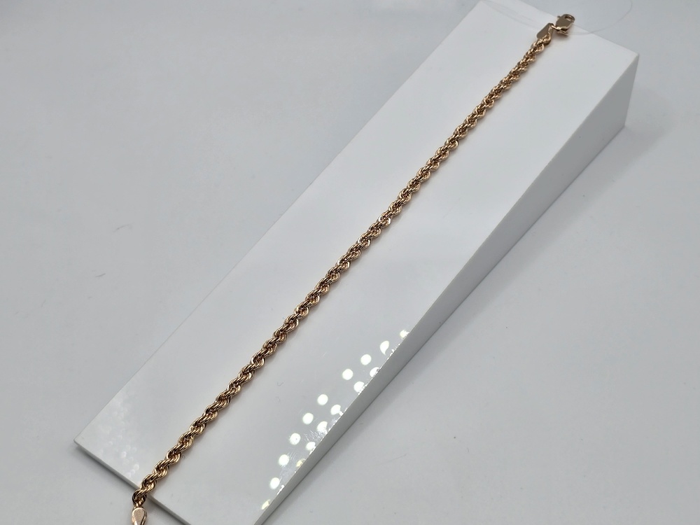 БРАСЛЕТ ПУСТОТЕЛЫЙ Веревка (Au 585)