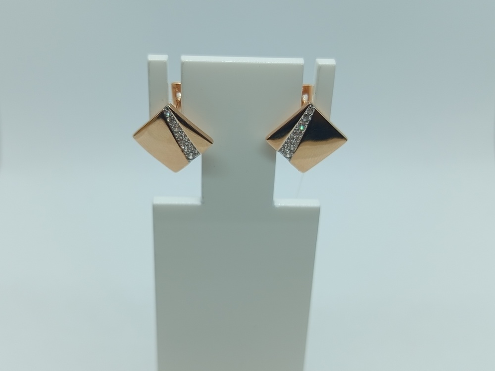 СЕРЬГИ С КАМНЯМИ (Au 585)